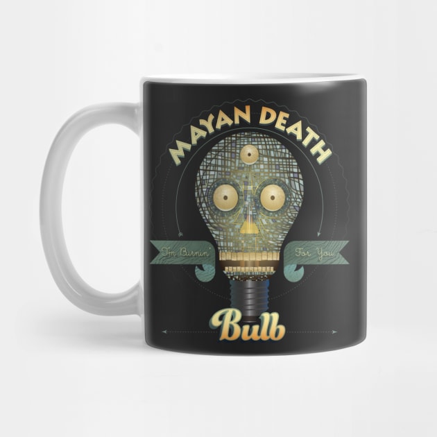 Mayan Death Bulb - Mayan Death Mask by DanielLiamGill